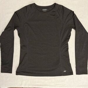NWOT GSX Gander Mountain Gray Ladies Activewear Pull Over Tee Thumb Holes